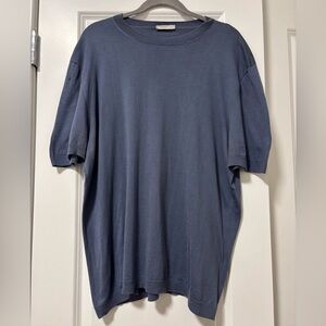 Agnona Cotton Silk Blend T-Shirt Crewneck Made in Italy Luxury Tee